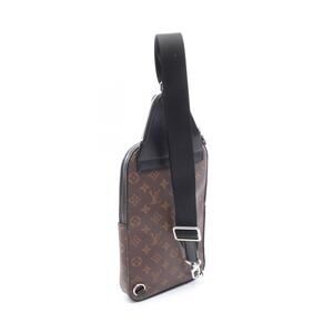 Louis Vuitton Avenue Sling Bag Macassar Brown Waist Body Brown Black